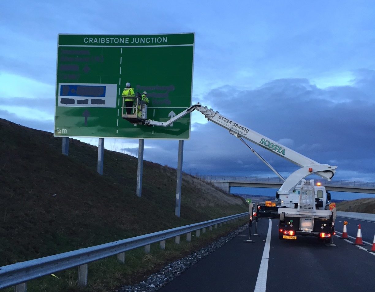 Road Highway Sign Installation Hatton Traffic Management Ltd