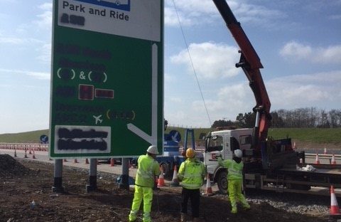 Road Highway Sign Installation Hatton Traffic Management Ltd